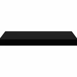 vidaXL Schweberegale 4 Stk. Schwarz 50x23x3,8 cm MDF