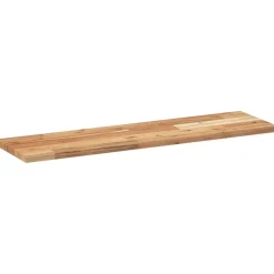 vidaXL Schweberegale 3 Stk. 80x20x2 cm Massivholz Akazie Ölbehandelt