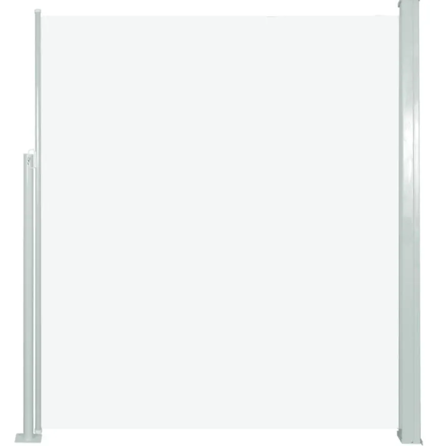 vidaXL Seitenmarkise Ausziehbar 160x500 cm Creme