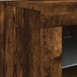 vidaXL Sideboard mit LED-Leuchten Räuchereiche 283x37x67 cm