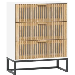 vidaXL Sideboard Weiß 60x30x75 cm Holzwerkstoff