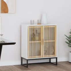 vidaXL Sideboard Weiß 60x30x75 cm Holzwerkstoff