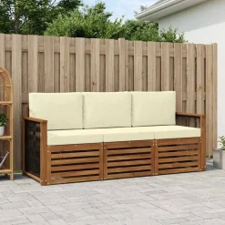 vidaXL Sofagarnituren 3 stk. Massivholz Akazie