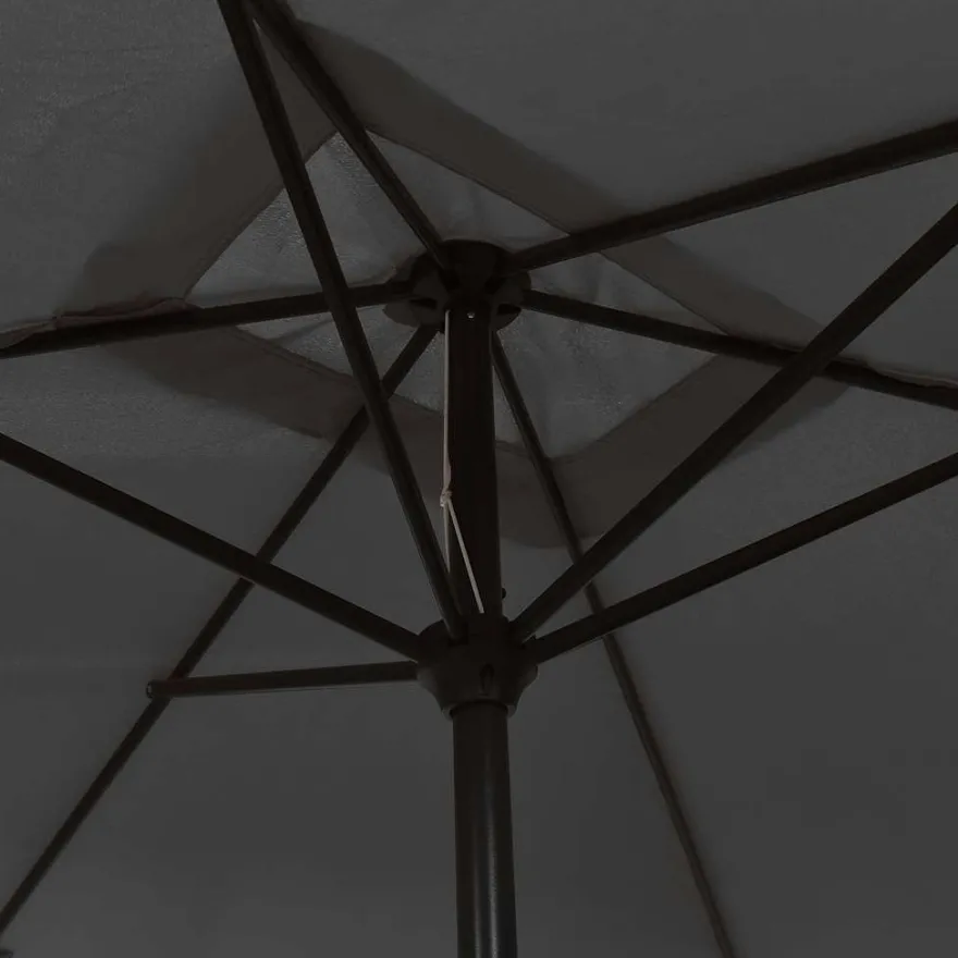 vidaXL Sonnenschirm mit Metall-Mast 300x200 cm Anthrazit