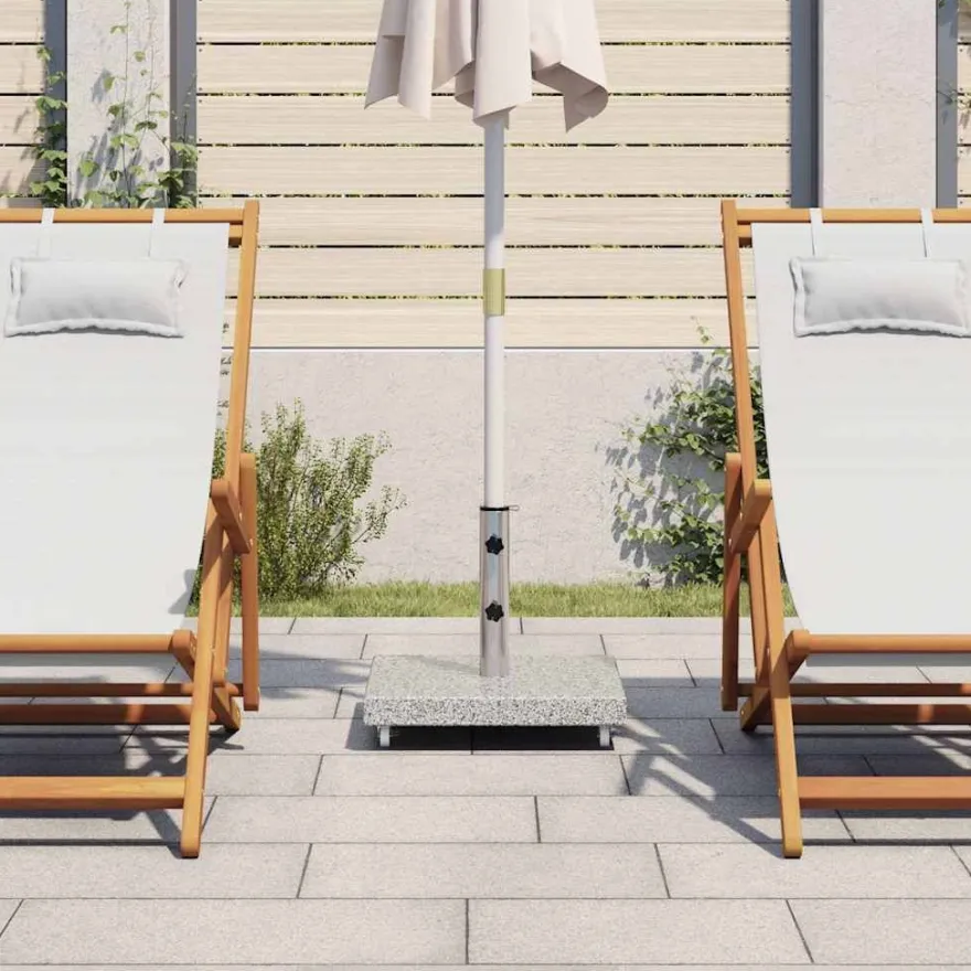 vidaXL Sonnenschirmständer Granit 30 kg Quadrat Grau