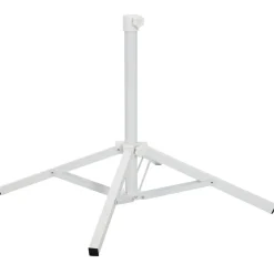vidaXL Sonnenschirmständer Weiß Stahl für 25-32 mm Mast