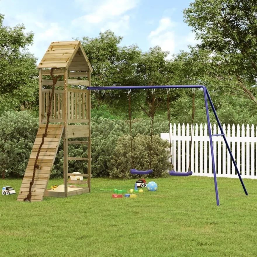 vidaXL Spielturm Imprägniertes Kiefernholz