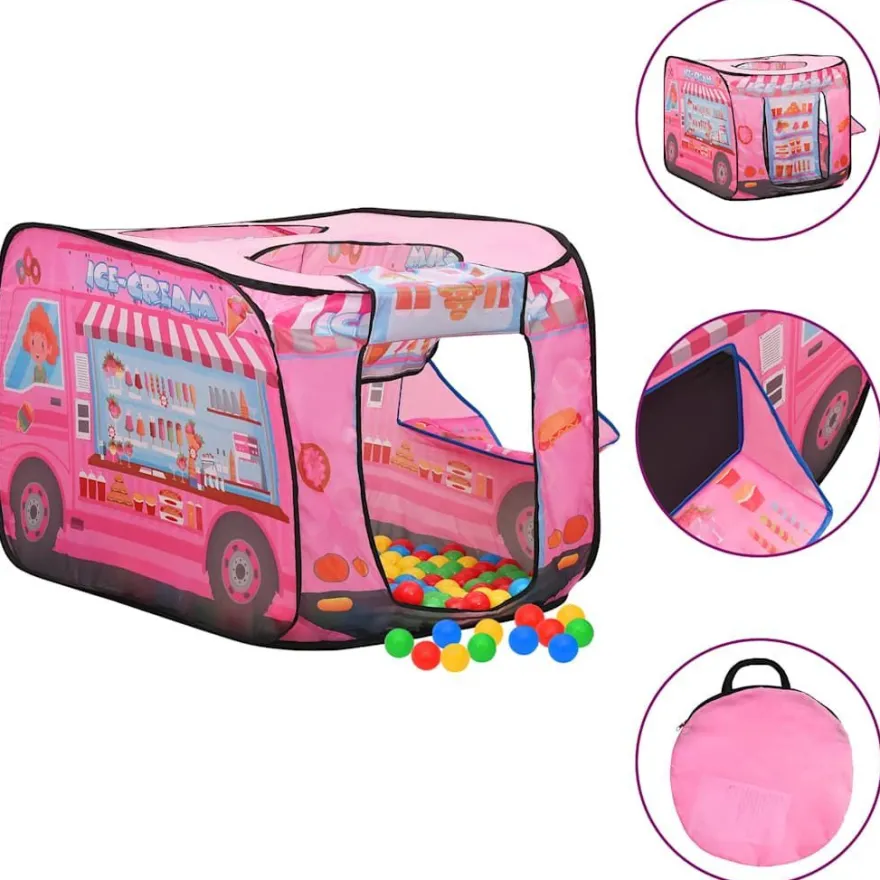 vidaXL Spielzelt für Kinder Rosa 70x112x70 cm
