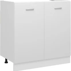 vidaXL Spülenunterschrank Lyon Weiß 80x46x81,5 cm Holzwerkstoff
