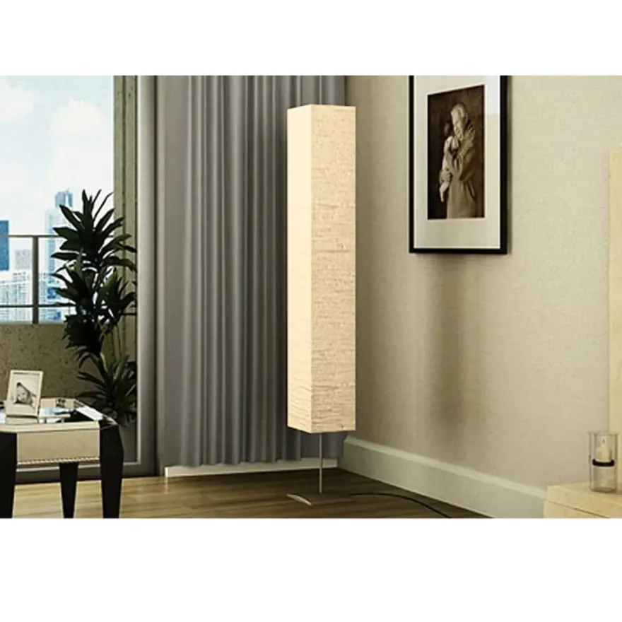 vidaXL Standleuchte mit Stahlständer 170 cm Beige