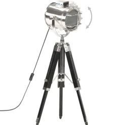 vidaXL Stativlampe Schwarz Mango Massivholz 69 cm