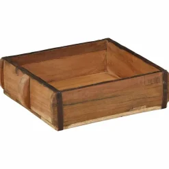 vidaXL Tablett 2 pcs Braun 29 x 31 x 10 cm Massives upgecyceltes Holz