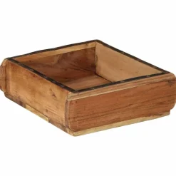 vidaXL Tablett 2 pcs Braun 29 x 31 x 10 cm Massives upgecyceltes Holz
