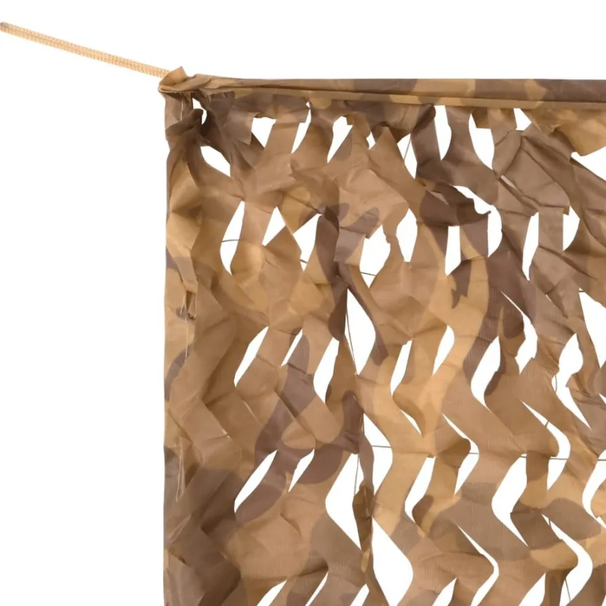 vidaXL Tarnnetz mit Aufbewahrungstasche 833x297 cm Sandfarbe