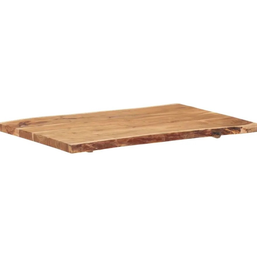 vidaXL Tischplatte Massivholz Akazie 100x(50-60)x3,8 cm