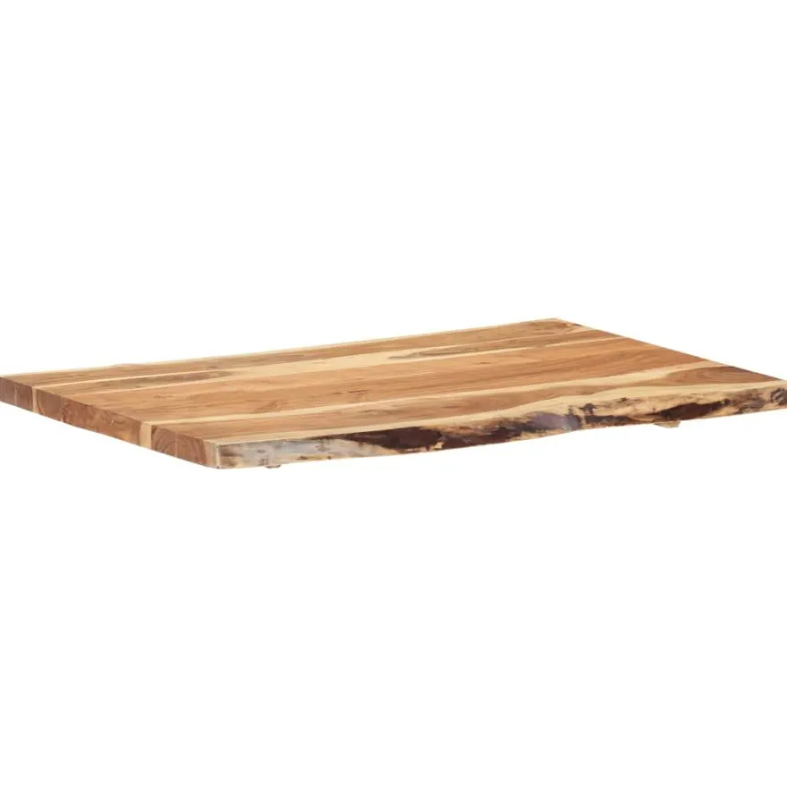 vidaXL Tischplatte Massivholz Akazie 100x(50-60)x3,8 cm