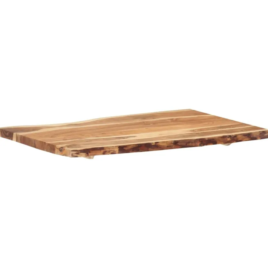 vidaXL Tischplatte Massivholz Akazie 100x(50-60)x3,8 cm