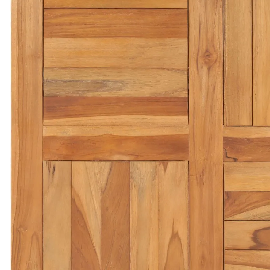 vidaXL Tischplatte Massivholz Teak 70×70×2,5 cm