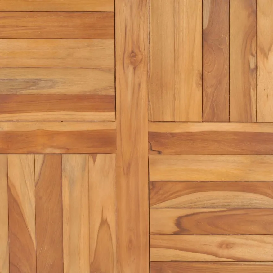 vidaXL Tischplatte Massivholz Teak 70×70×2,5 cm
