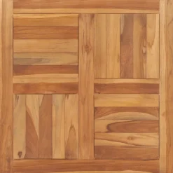 vidaXL Tischplatte Massivholz Teak 70×70×2,5 cm