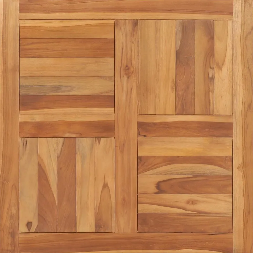 vidaXL Tischplatte Massivholz Teak 70×70×2,5 cm