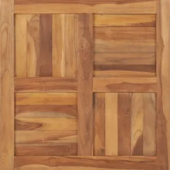 vidaXL Tischplatte Massivholz Teak 70×70×2,5 cm