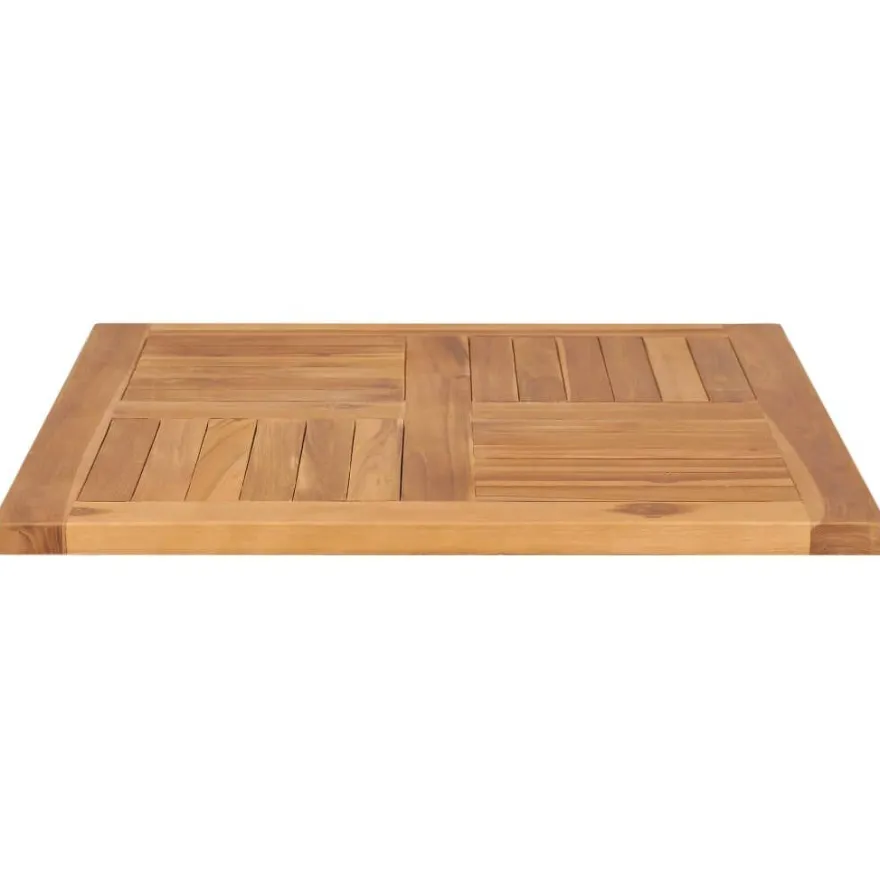 vidaXL Tischplatte Massivholz Teak 70×70×2,5 cm
