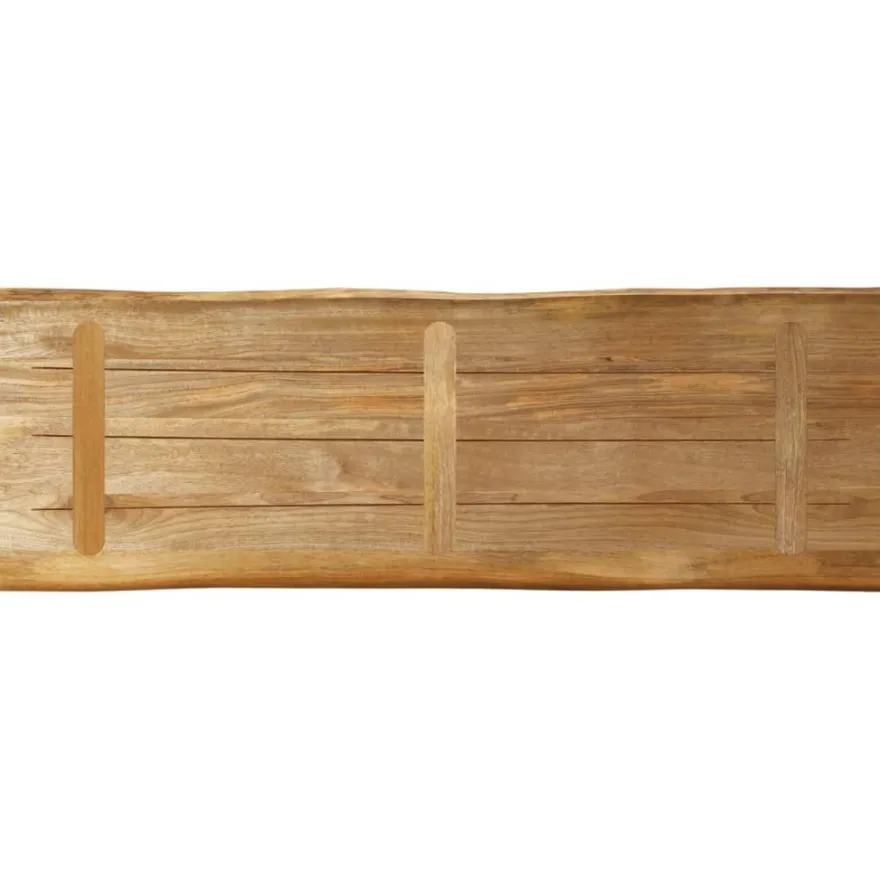 vidaXL Tischplatte mit Baumkante 120x40x3,8 cm Raues Mango Massivholz