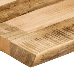 vidaXL Tischplatte mit Baumkante 120x40x3,8 cm Raues Mango Massivholz