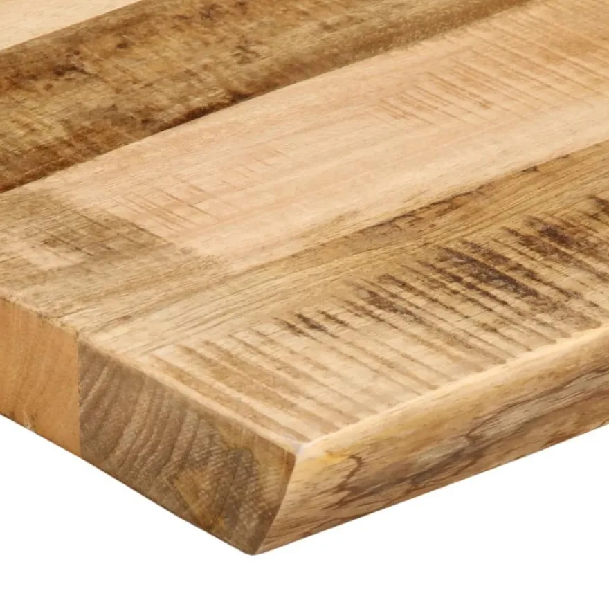 vidaXL Tischplatte mit Baumkante 120x40x3,8 cm Raues Mango Massivholz