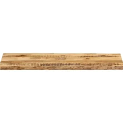 vidaXL Tischplatte mit Baumkante 120x40x3,8 cm Raues Mango Massivholz