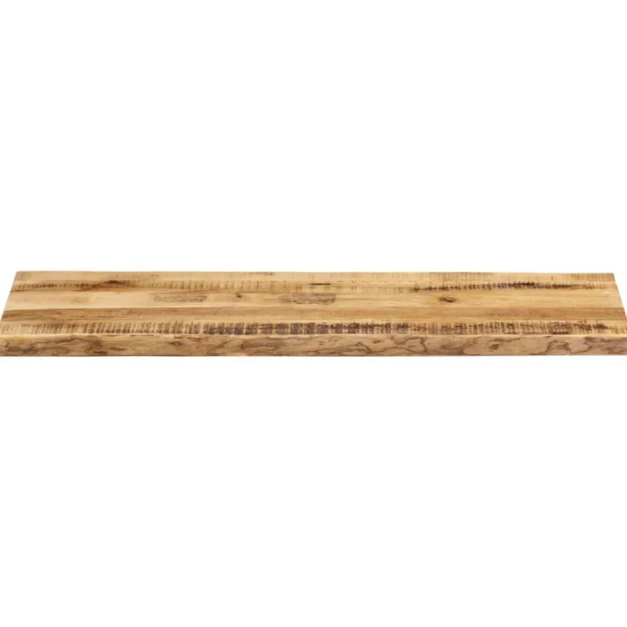 vidaXL Tischplatte mit Baumkante 120x40x3,8 cm Raues Mango Massivholz