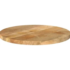 vidaXL Tischplatte Ø 40x2,5 cm Rund Massivholz Mango