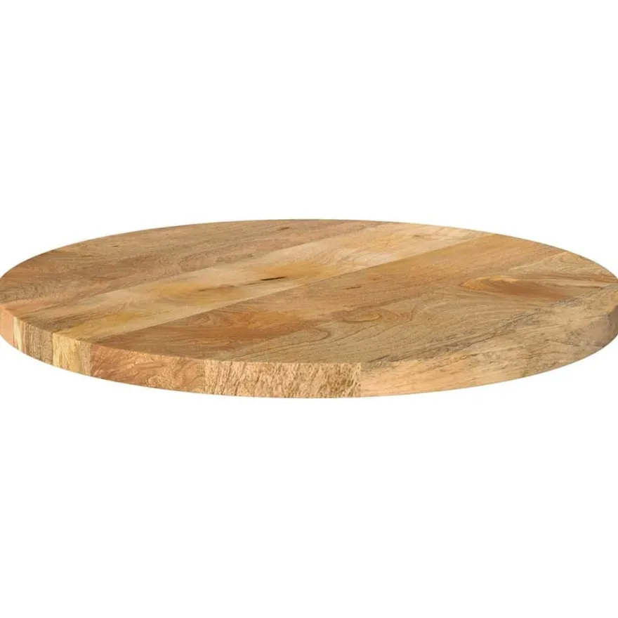 vidaXL Tischplatte Ø 40x2,5 cm Rund Massivholz Mango