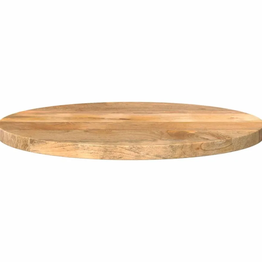 vidaXL Tischplatte Ø 40x2,5 cm Rund Massivholz Mango