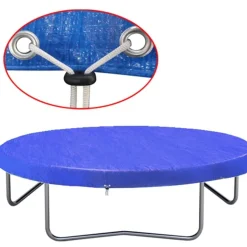 vidaXL Trampolinabdeckung PE 360-367 cm 90 g/m²