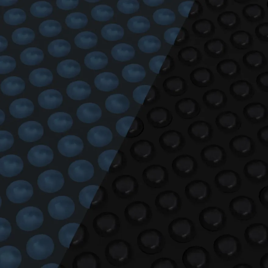 vidaXL Treibende Pool-Solarplane PE 488x244 cm Schwarz und Blau