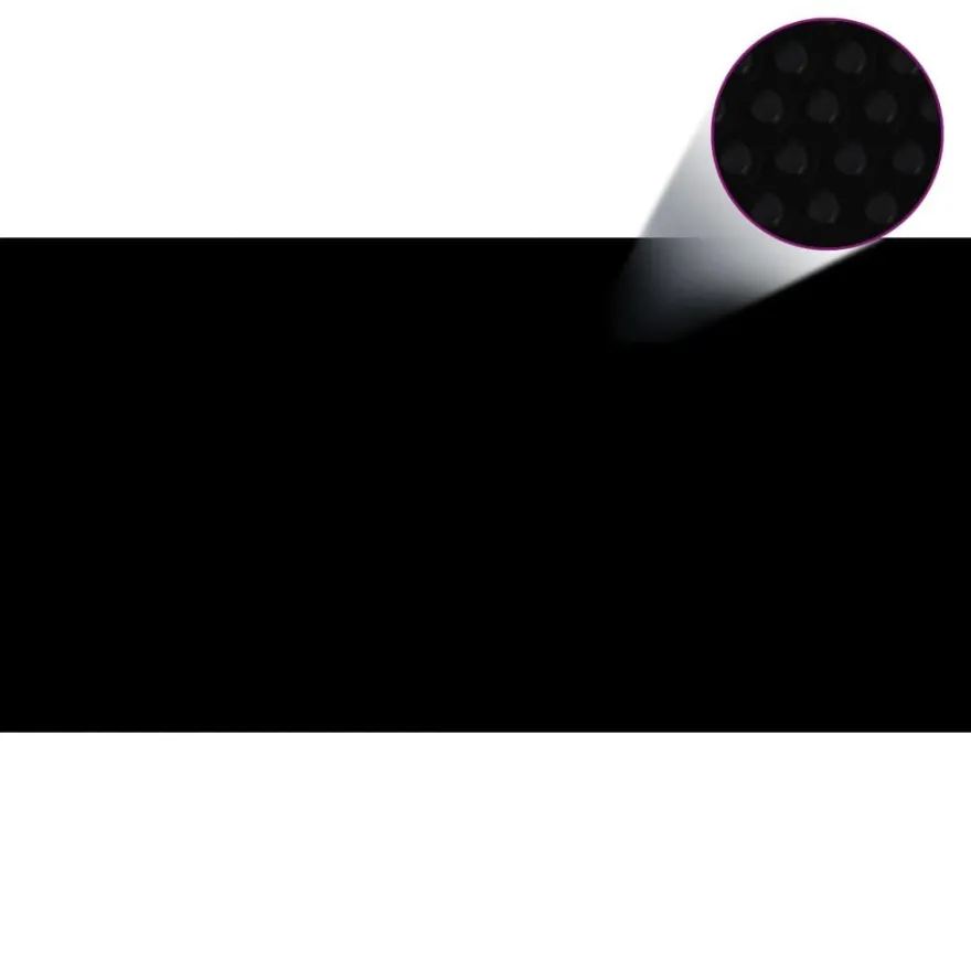 vidaXL Treibende Pool-Solarplane PE 488x244 cm Schwarz und Blau