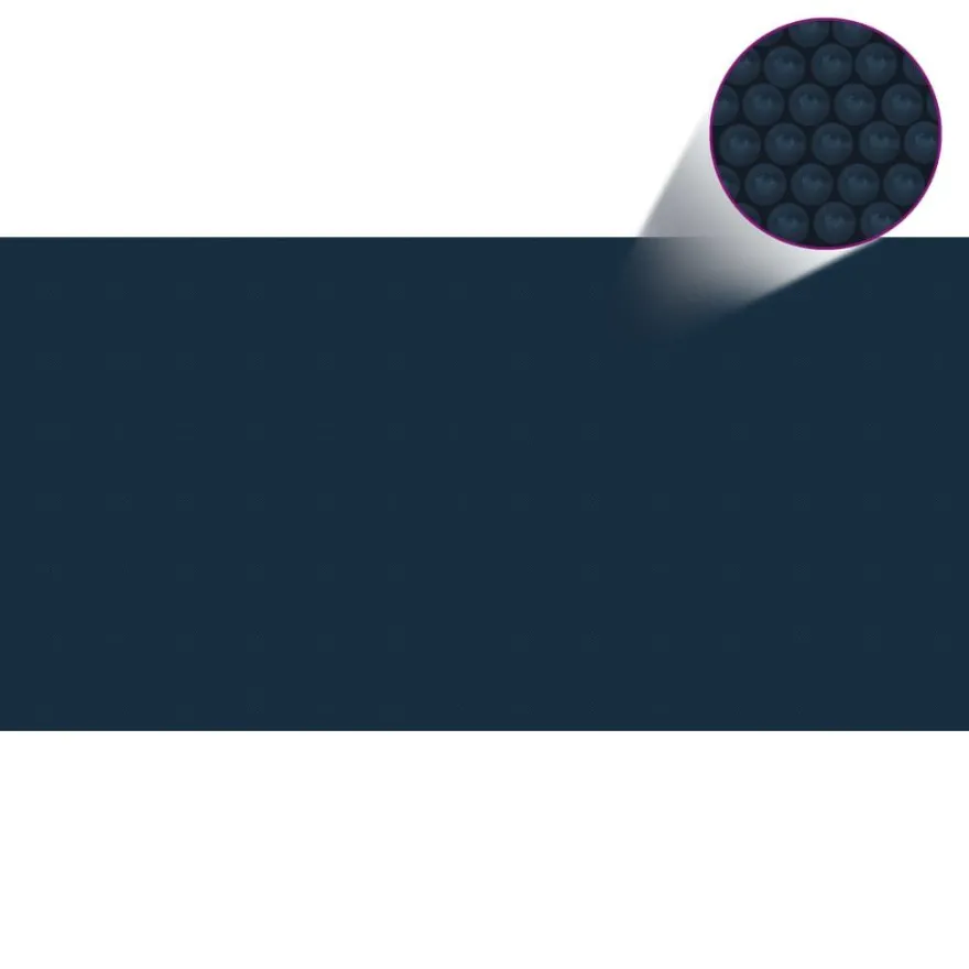 vidaXL Treibende Pool-Solarplane PE 488x244 cm Schwarz und Blau