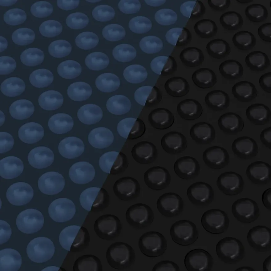 vidaXL Treibende Pool-Solarplane PE 600x400 cm Schwarz und Blau