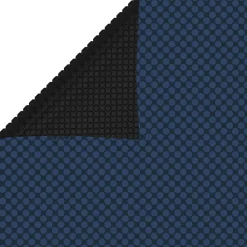 vidaXL Treibende Pool-Solarplane PE 600x400 cm Schwarz und Blau