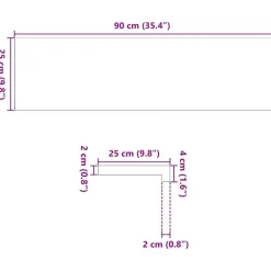 vidaXL Treppenstufen 12 Stk. Unbehandelt 90x25x2 cm Massivholz Eiche