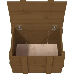 vidaXL Truhe Honigbraun 58x40,5x42 cm Massivholz Kiefer