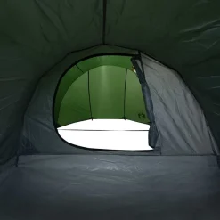 vidaXL Tunnelzelt 4 Personen Grün Wasserdicht