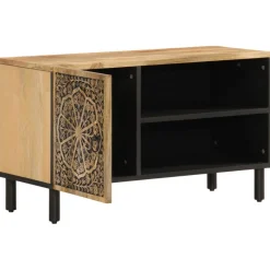 vidaXL TV-Schrank 80x31x46 cm Massivholz Mango