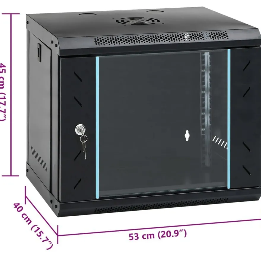 vidaXL 9U Wand-Netzwerkschrank 19