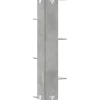 vidaXL Wand-Eckregal Betongrau 36,5x36,5x140 cm Holzwerkstoff