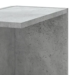 vidaXL Wand-Eckregal Betongrau 36,5x36,5x140 cm Holzwerkstoff
