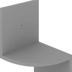 vidaXL Wand-Eckregal Grau 19x19x123 cm Holzwerkstoff