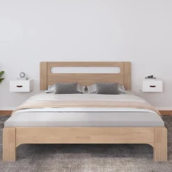vidaXL Wand-Nachttische 2 Stk. Weiß 40x29,5x22 cm